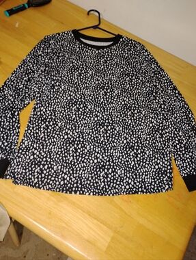 Source Unknown Black and White Long Sleeve Tee